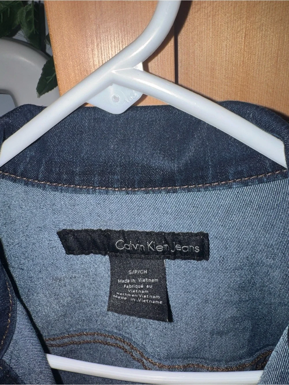 Calvin Klein Jeans Women's Dark Indigo Denim Jacket